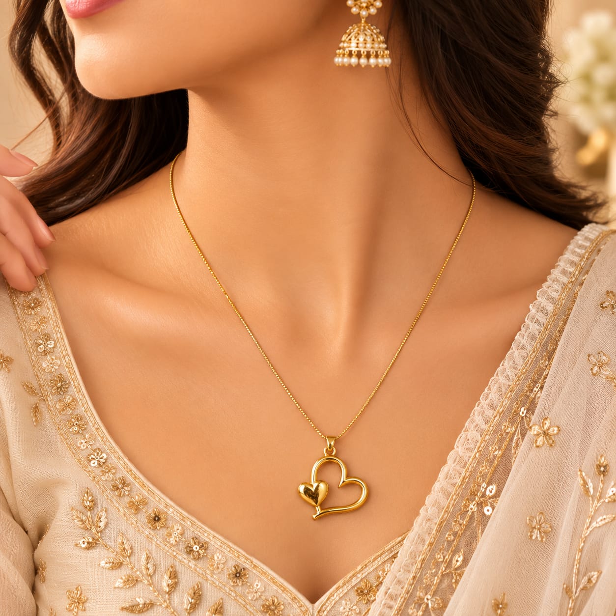 Eternal Hearts Pendant Necklace