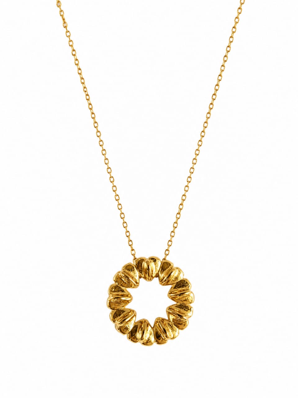 Golden Bloom Pendant Necklace