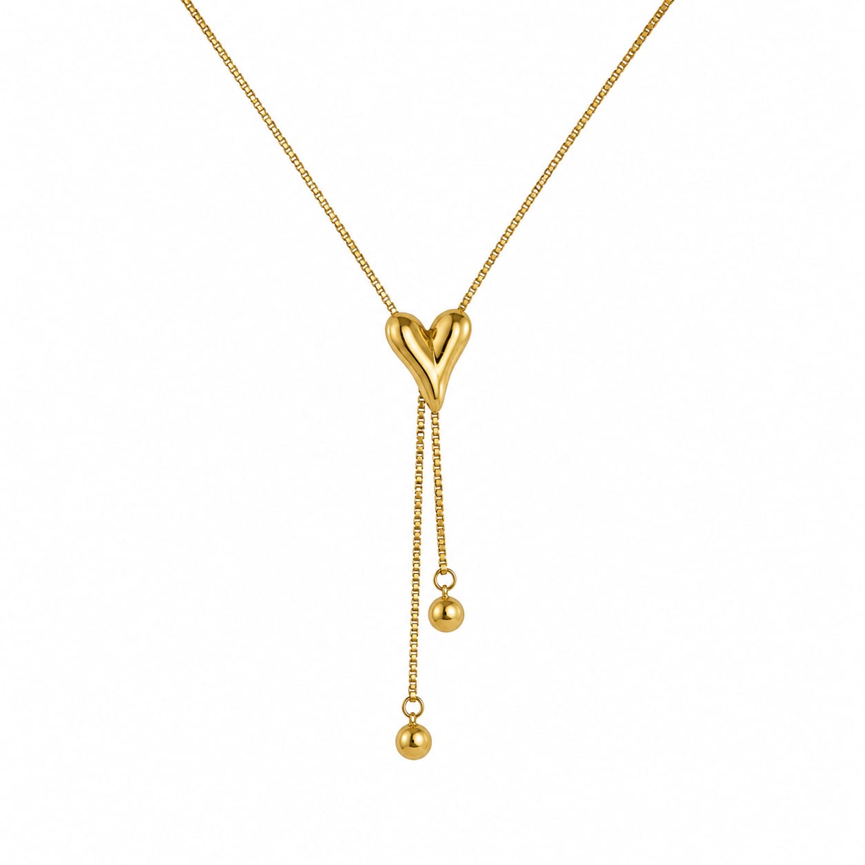Luxe Heart Tassel Necklace