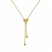Luxe Heart Tassel Necklace