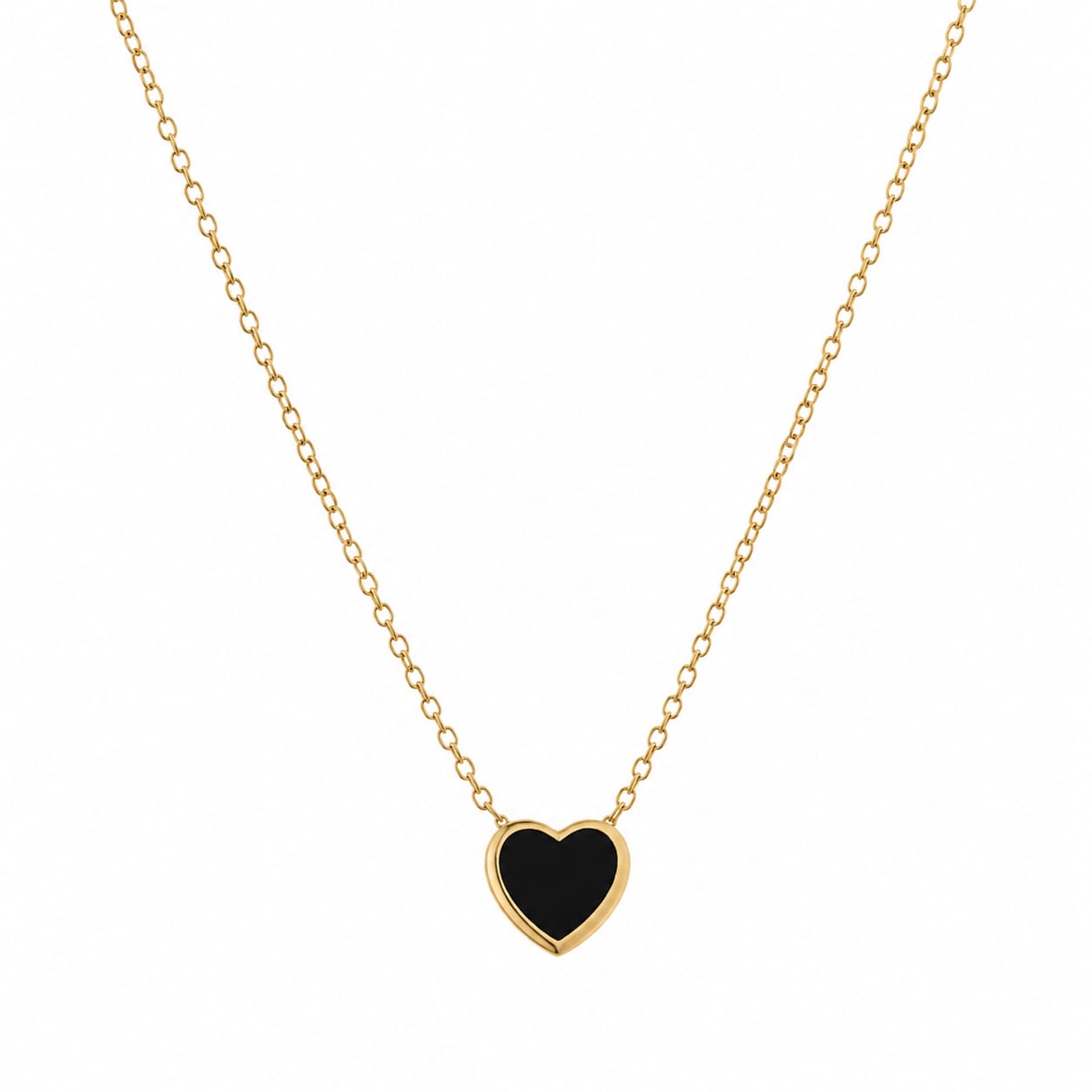 Midnight Heart Pendant Necklace