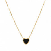 Midnight Heart Pendant Necklace