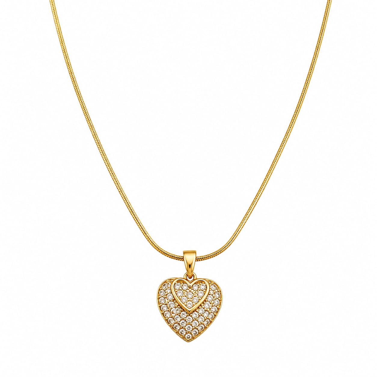 Eterna Pavé Heart Necklace