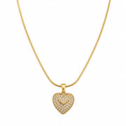 Eterna Pavé Heart Necklace