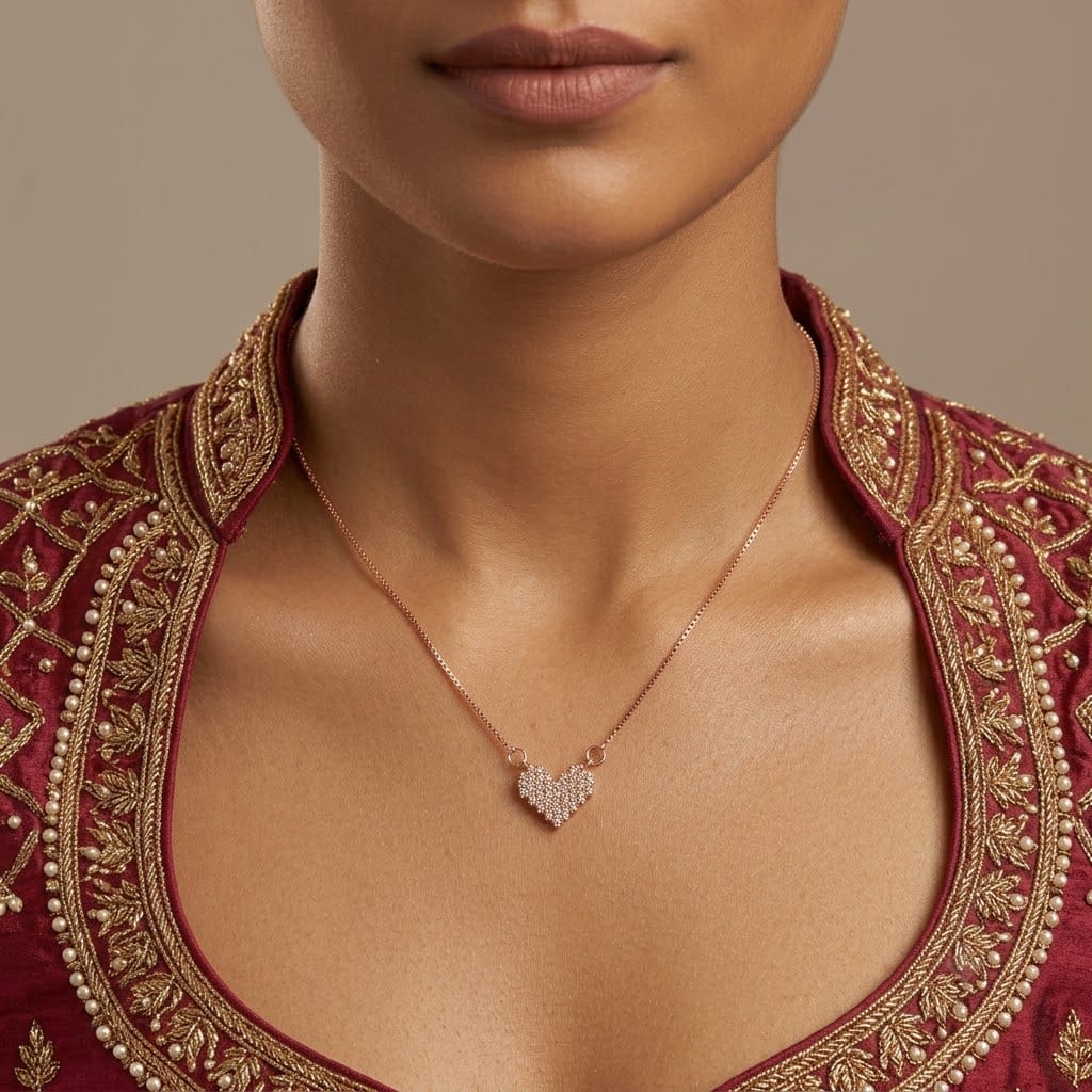 Sparkling Heart Necklace