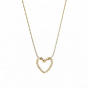 Infinity Hollow Heart Necklace