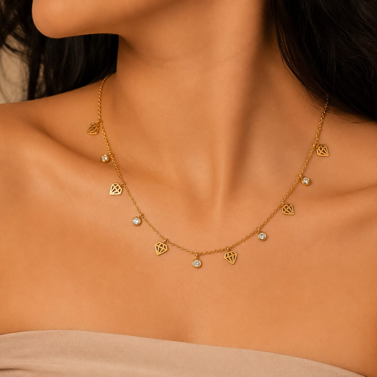 Diamond Charm Necklace