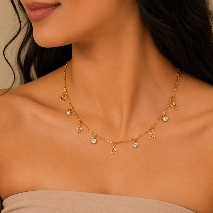 Celestial Star Charm Necklace