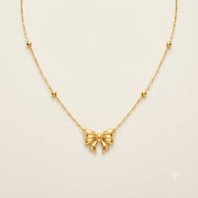 Étoile Bow Necklace