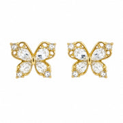 Crystal Butterfly Stud Earrings