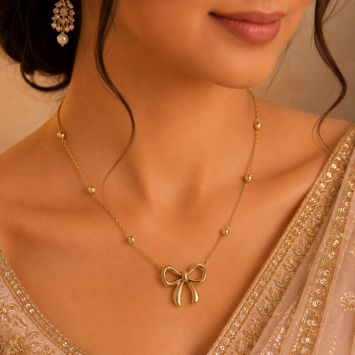Belle Bow Necklace