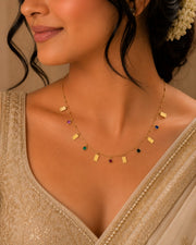 🌈 Multi-Charm Crystal Necklace