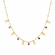 🌈 Multi-Charm Crystal Necklace