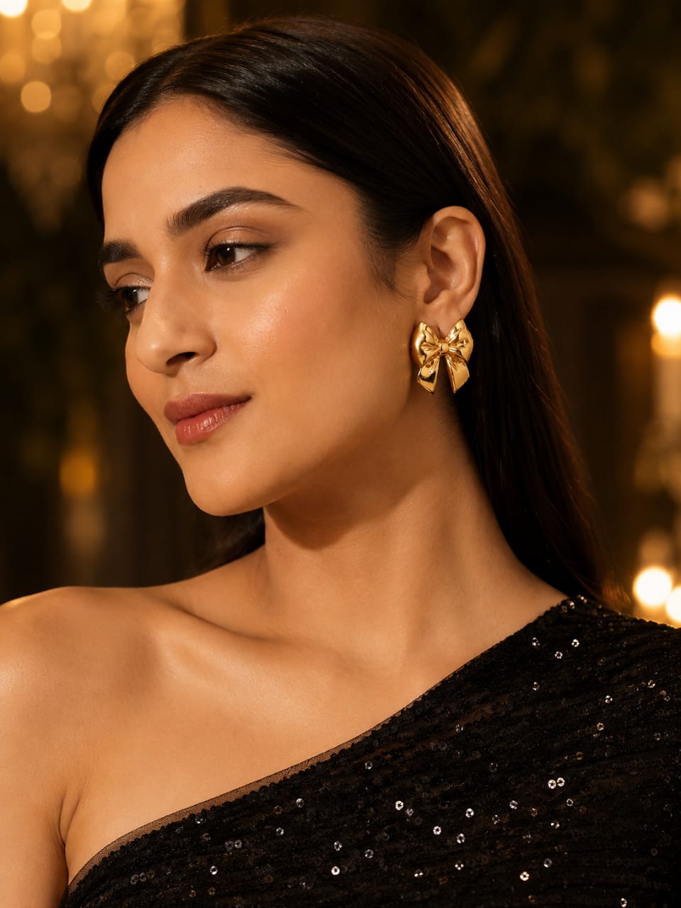 Classic Gold Bow Earrings