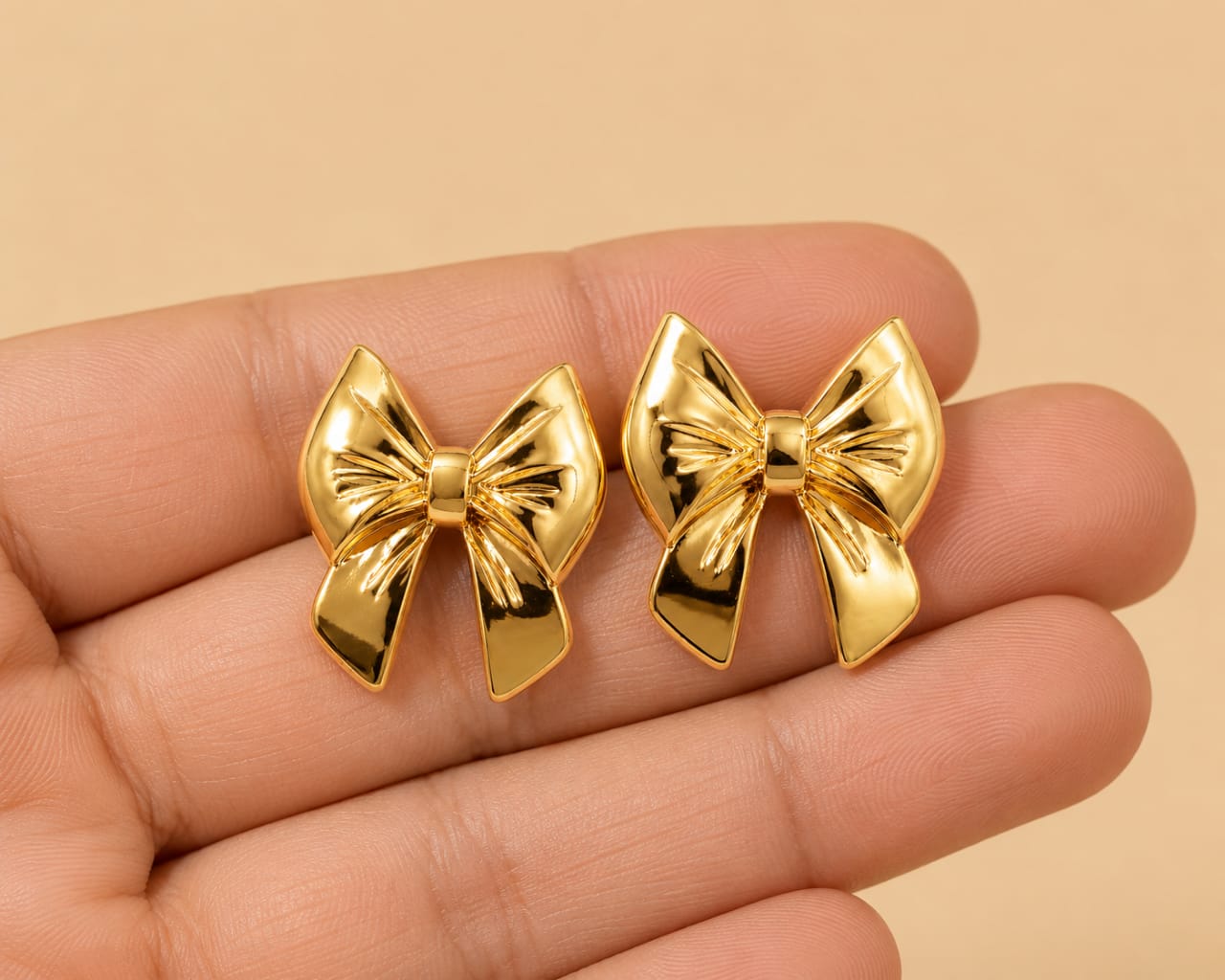 Classic Gold Bow Earrings