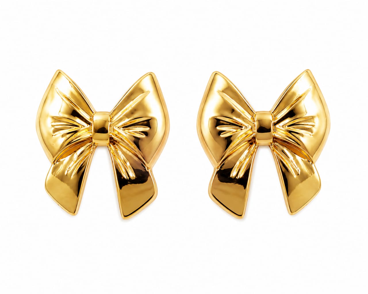 Classic Gold Bow Earrings