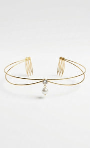 Grace Pearl Hairlet (Silver & Golden)