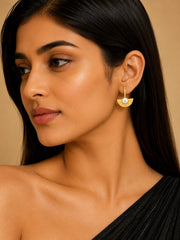 Luna Pearl Arc Earrings