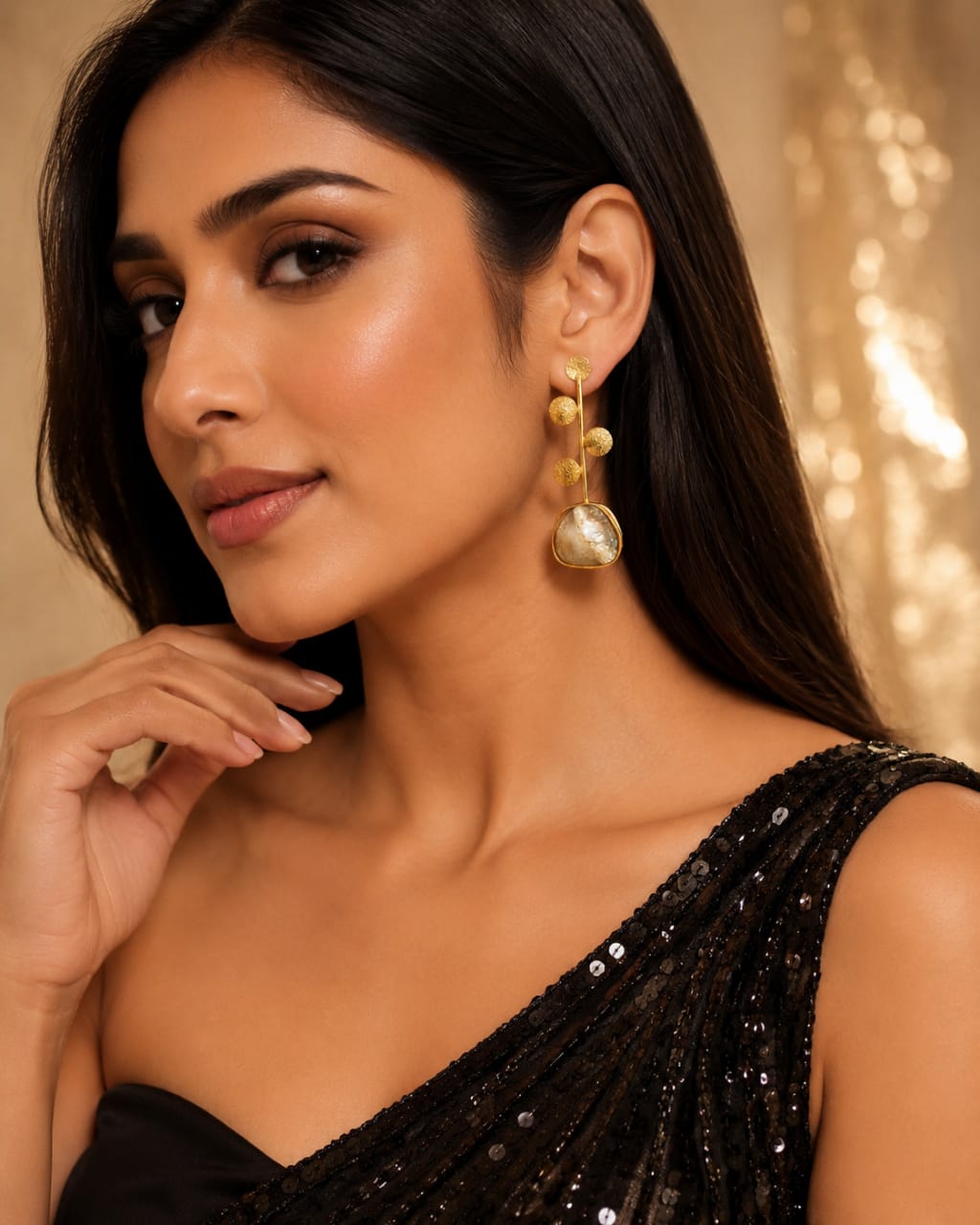 Celeste Marble Drop Earrings