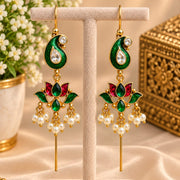 Kashvi Lotus Needle Earcuffs