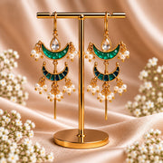 Chandrika Crescent Needle Earcuffs