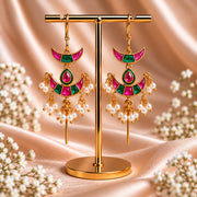 Noorvi Chandbali Needle Earcuffs