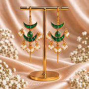 Noorvi Chandbali Needle Earcuffs