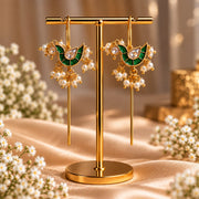 Aarohi Peacock Needle Earcuffs