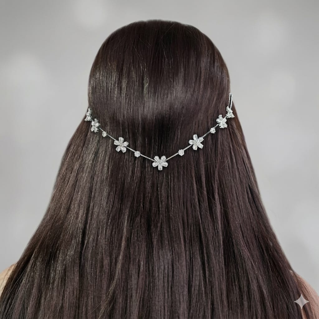 7 Flowers AD Hairlet (Golden and Silver)