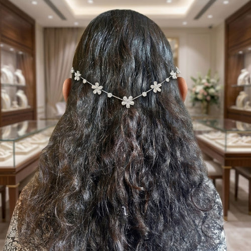 Golden 7 Flower Hairlet