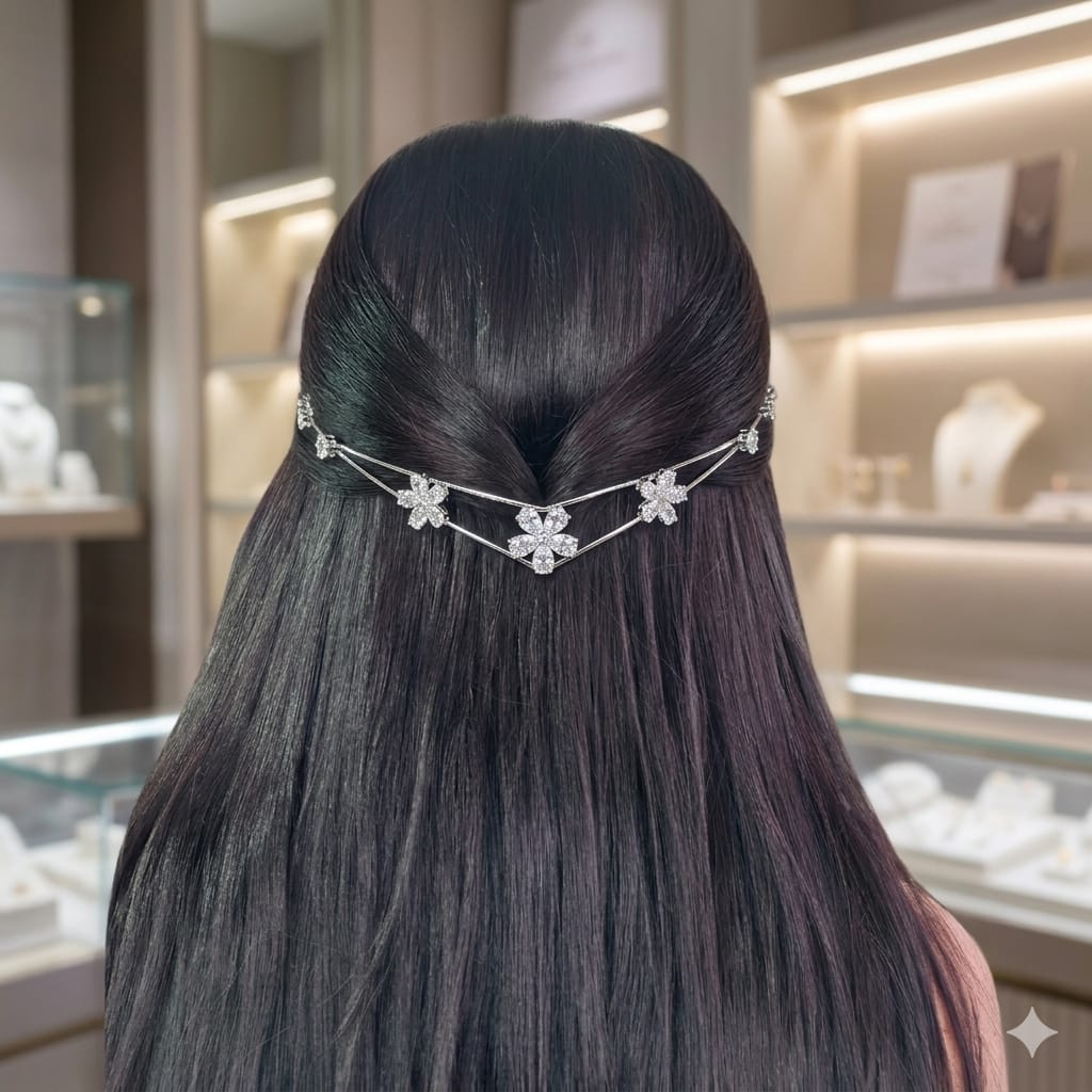 3 flower AD hairlet
