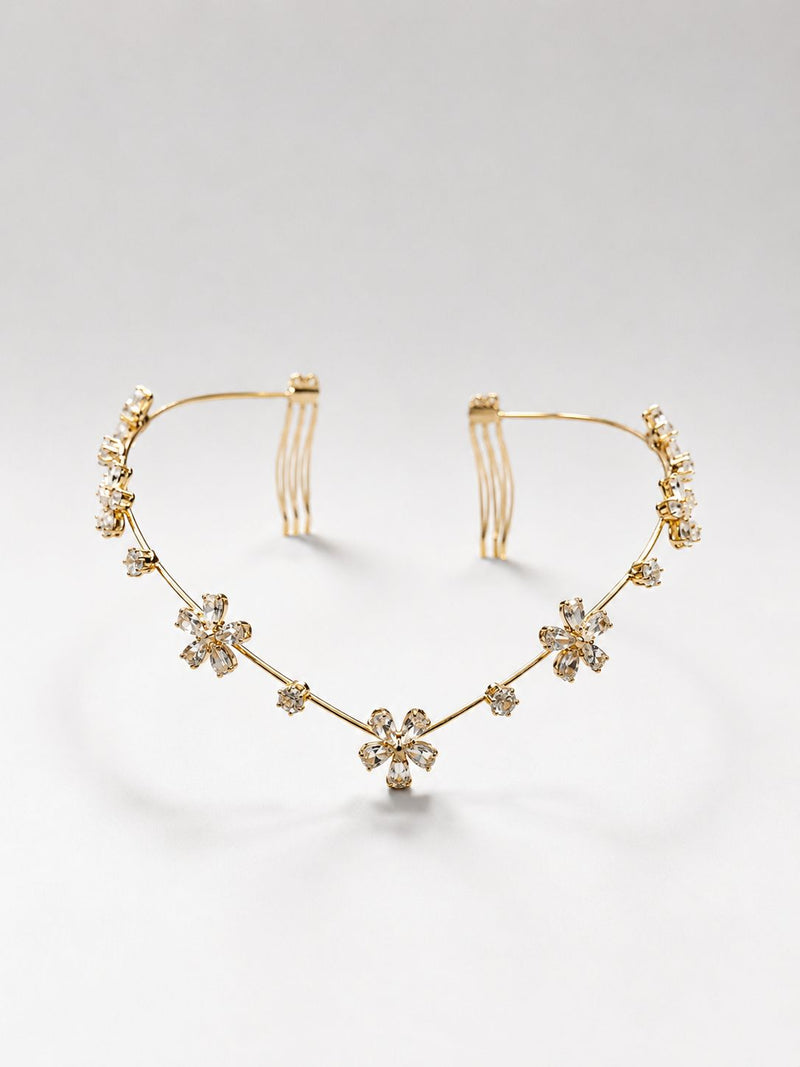 7 Flowers AD Hairlet (Golden and Silver)