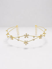 Double flower hairlet (Golden and Silver)