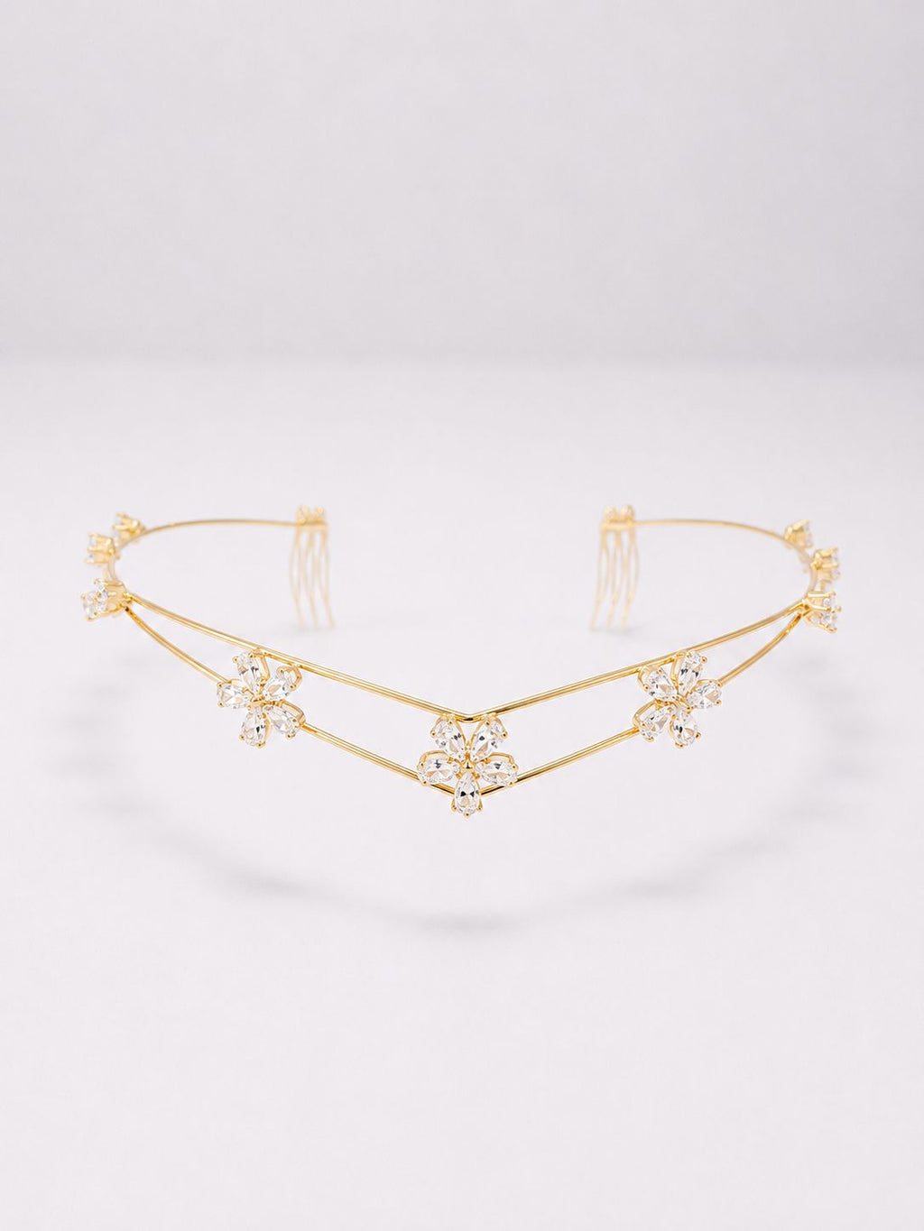 3 flower AD hairlet (Golden and Silver)