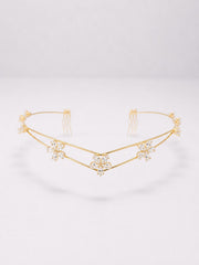 3 flower AD hairlet (Golden and Silver)