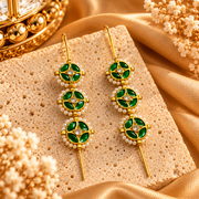 Rajshree Moti Meenakari Needle Earcuff