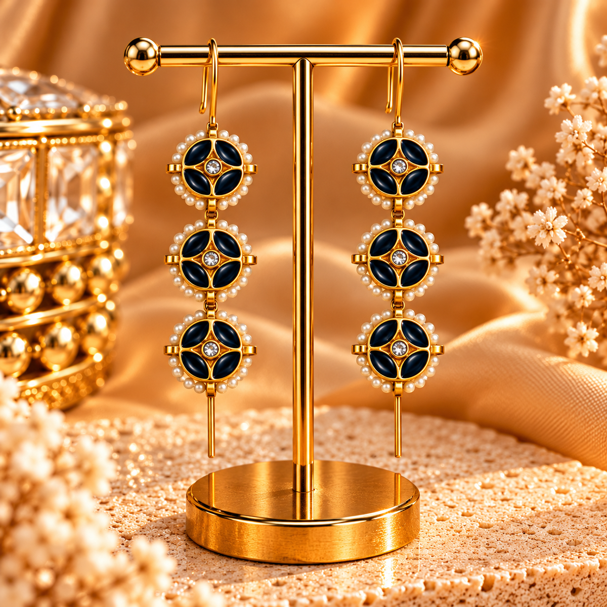 Rajshree Moti Meenakari Needle Earcuff