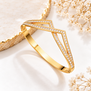 Crossover Crystal Gold Bracelet (Baby Size)