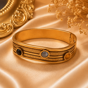 Heritage Stone Rose Gold Cuff Bracelet