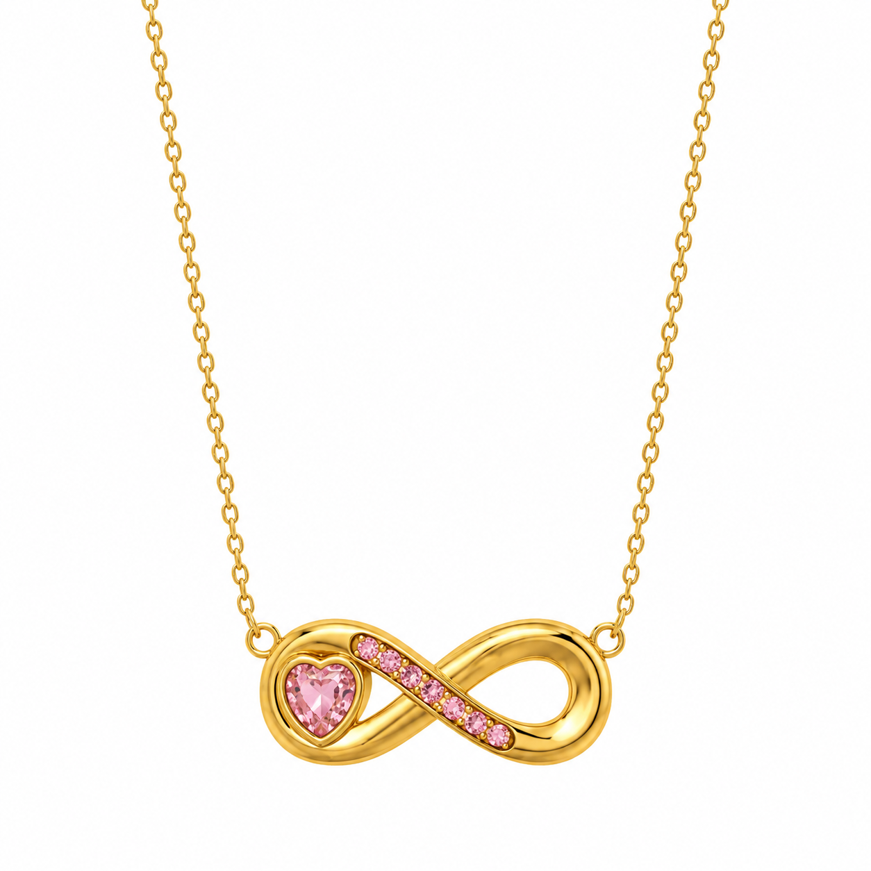Eterna Infinity Necklace – 18K Gold Plated