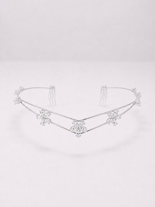 3 flower AD hairlet (Golden and Silver)
