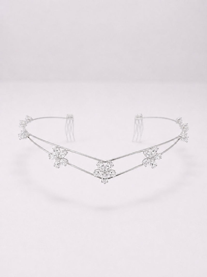 3 flower AD hairlet (Golden and Silver)