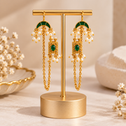Rajkumari Meenakari Pearl Earchain