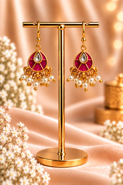Rajvi Meenakari Pearl Bugdi