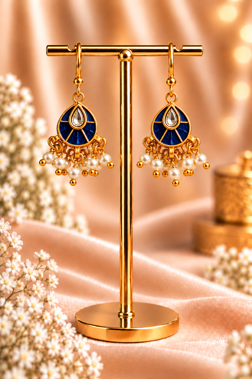 Rajvi Meenakari Pearl Bugdi