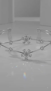 Double flower hairlet (Golden and Silver)