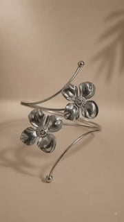 TWIN BLOOM ARMCUFF (SILVER)