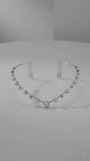 Elegant Pearl AD hairlet (Golden and Silver)